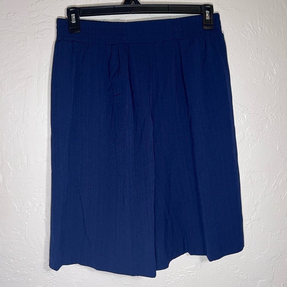 VINTAGE G.W. DIVISION OF GRAFF PETITE NAVY BLUE SHORTS SIZE 16
